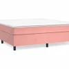 Online Clicnbuy Estructura de cama box spring terciopelo rosa 180x200 cm