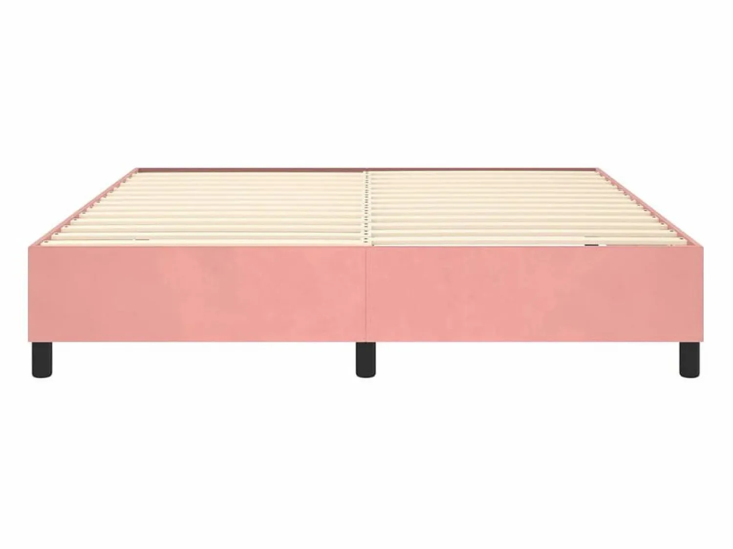 Online Clicnbuy Estructura de cama box spring terciopelo rosa 180x200 cm