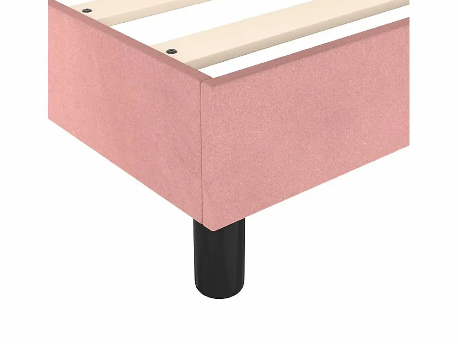 Online Clicnbuy Estructura de cama box spring terciopelo rosa 180x200 cm