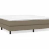 Sale Clicnbuy Estructura de cama box spring tela gris taupe 160x200 cm