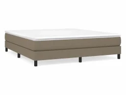 Sale Clicnbuy Estructura de cama box spring tela gris taupe 160x200 cm