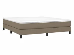 Sale Clicnbuy Estructura de cama box spring tela gris taupe 160x200 cm