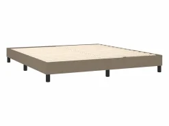 Sale Clicnbuy Estructura de cama box spring tela gris taupe 160x200 cm