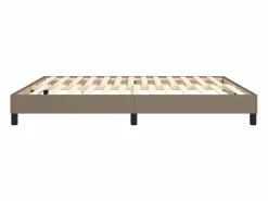 Sale Clicnbuy Estructura de cama box spring tela gris taupe 160x200 cm