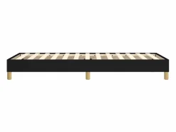 Clicnbuy Estructura de cama box spring tela negro 90x190 cm
