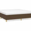 Discount Clicnbuy Estructura de cama box spring tela marrón 160x200 cm