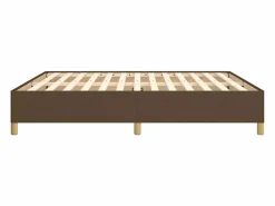 Discount Clicnbuy Estructura de cama box spring tela marrón 160x200 cm