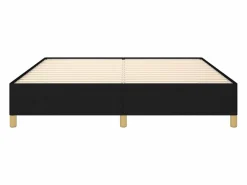 Outlet Estructura de cama box spring tela negro 160x200 cm Somier - 160X200Cm