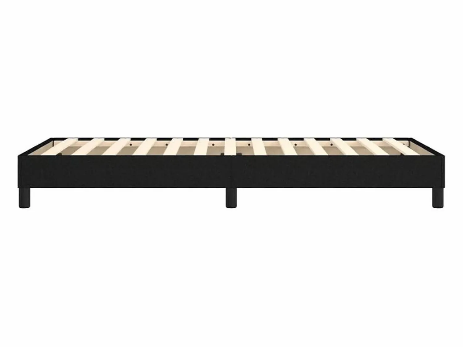 Online Clicnbuy Estructura de cama box spring tela negro 90x190 cm