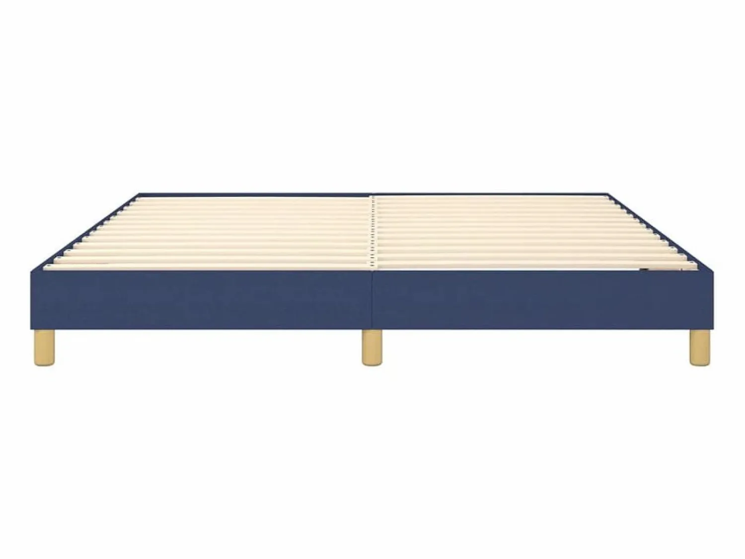 Sale Estructura de cama box spring tela azul 180x200 cm Somier - 180X200Cm