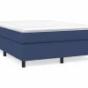 Best Clicnbuy Estructura de cama box spring tela azul 140x190 cm