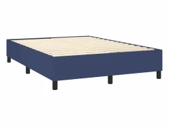 Best Clicnbuy Estructura de cama box spring tela azul 140x190 cm