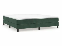 Best Estructura de cama box spring terciopelo verde oscuro 180x200cm Somier - 180X200Cm