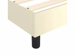 New Estructura de cama box spring cuero sintético 100x200 cm Somier Tapizado