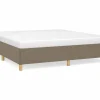 Online Estructura de cama box spring tela gris taupe 180x200 cm Somier - 180X200Cm