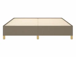 Online Estructura de cama box spring tela gris taupe 180x200 cm Somier - 180X200Cm