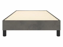 Clicnbuy Estructura de cama box spring terciopelo gris oscuro 100x200 cm
