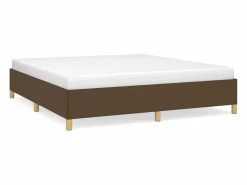 Sale Estructura de cama box spring tela marrón 180x200 cm Somier - 180X200Cm