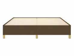 Sale Estructura de cama box spring tela marrón 180x200 cm Somier - 180X200Cm