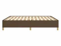Sale Estructura de cama box spring tela marrón 180x200 cm Somier - 180X200Cm