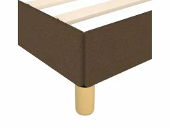 Sale Estructura de cama box spring tela marrón 180x200 cm Somier - 180X200Cm