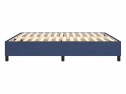 New Estructura de cama box spring tela azul 180x200 cm Somier - 180X200Cm