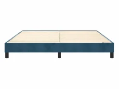 Clearance Clicnbuy Estructura de cama box spring terciopelo azul oscuro 180x200 cm