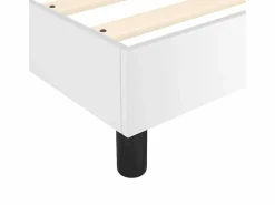 Sale Estructura de cama box spring cuero sintético blanco 180x200 cm Somier - 180X200Cm