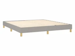 Hot Clicnbuy Estructura de cama box spring tela gris claro 180x200 cm