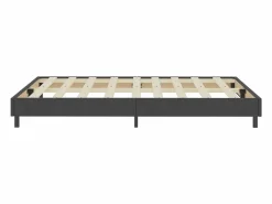 Clicnbuy Estructura de cama Box Spring tela gris 180x200 cm
