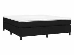 Online Clicnbuy Estructura de cama box spring tela negro 160x200 cm