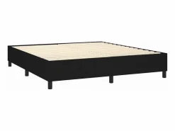 Online Clicnbuy Estructura de cama box spring tela negro 160x200 cm