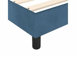 Clicnbuy Estructura de cama box spring terciopelo azul oscuro 160x200 cm