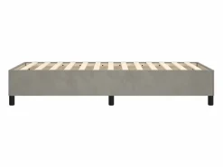 Clearance Clicnbuy Estructura de cama box spring terciopelo gris claro 90x190 cm