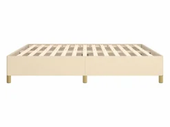 Sale Estructura de cama box spring tela color crema 180x200 cm Somier - 180X200Cm