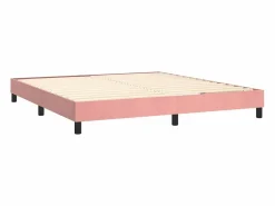 Sale Clicnbuy Estructura de cama box spring terciopelo rosa 160x200 cm