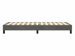 Clicnbuy Estructura de cama box spring terciopelo gris oscuro 90x190 cm