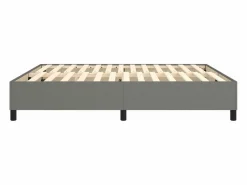 Clicnbuy Estructura de cama box spring tela gris oscuro 180x200 cm