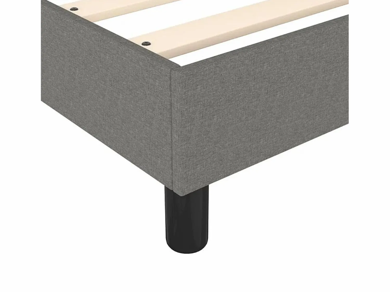 Clicnbuy Estructura de cama box spring tela gris oscuro 180x200 cm