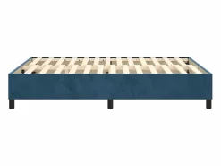 Online Clicnbuy Estructura de cama box spring terciopelo azul oscuro 140x190 cm