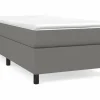 Discount Clicnbuy Estructura de cama box spring tela gris oscuro 90x190 cm
