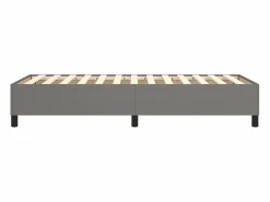 Discount Clicnbuy Estructura de cama box spring tela gris oscuro 90x190 cm