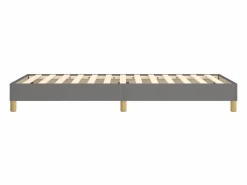 Sale Clicnbuy Estructura de cama box spring tela gris oscuro 90x190 cm