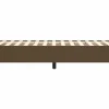 Best Estructura de cama box spring tela marrón 90x190 cm Somier - 90X190Cm