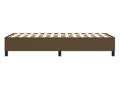 Best Estructura de cama box spring tela marrón 90x190 cm Somier - 90X190Cm