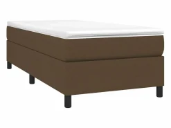 Best Estructura de cama box spring tela marrón 90x190 cm Somier - 90X190Cm