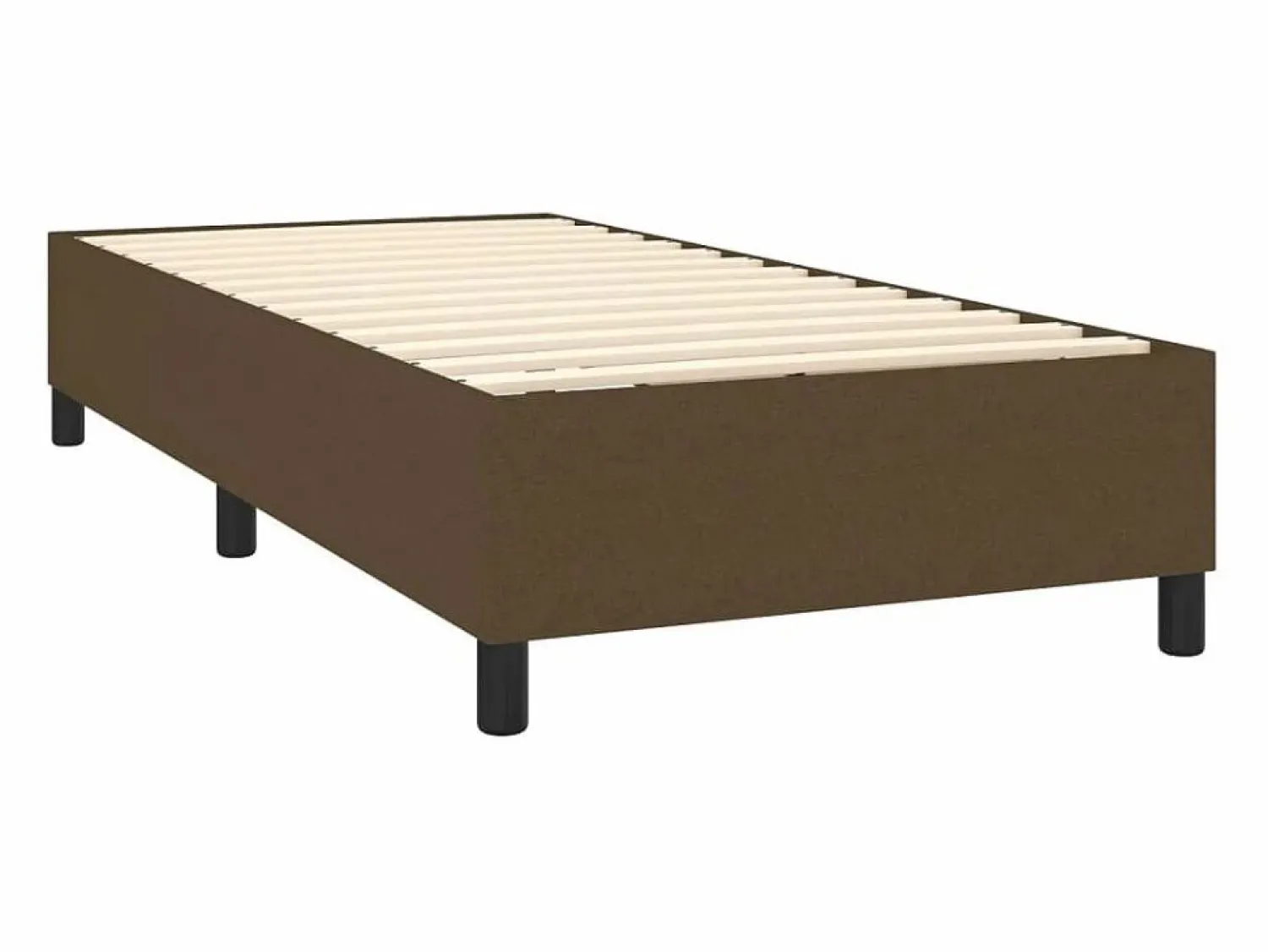 Best Estructura de cama box spring tela marrón 90x190 cm Somier - 90X190Cm