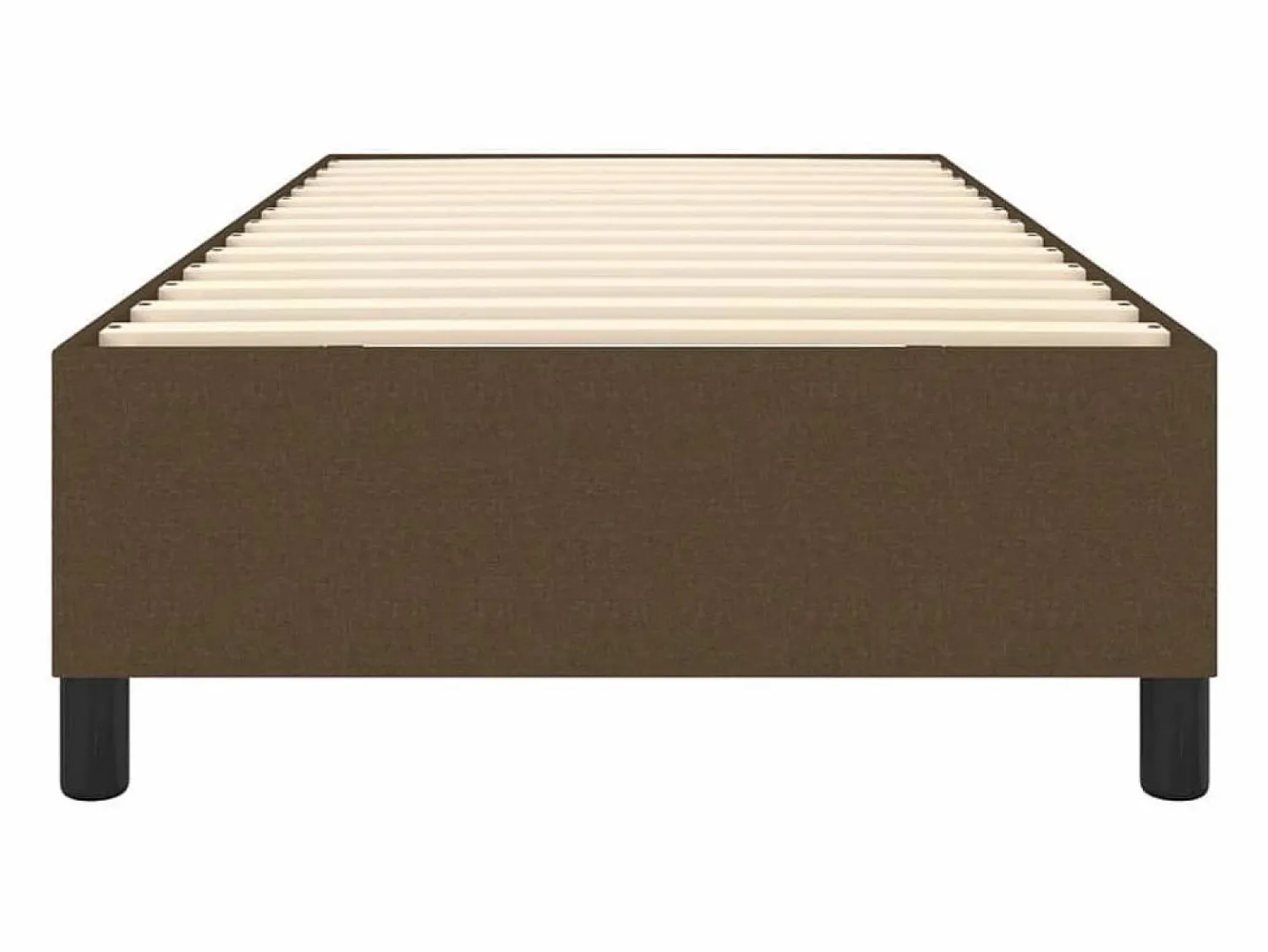 Best Estructura de cama box spring tela marrón 90x190 cm Somier - 90X190Cm