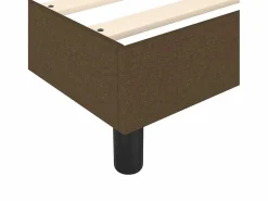 Best Estructura de cama box spring tela marrón 90x190 cm Somier - 90X190Cm