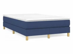 Outlet Clicnbuy Estructura de cama box spring tela azul 120x200 cm